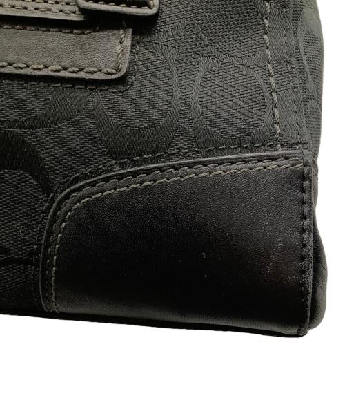 COACH（コーチ）COACH (コーチ) シグネチャーハンドバッグ ブラックの古着・服飾アイテム