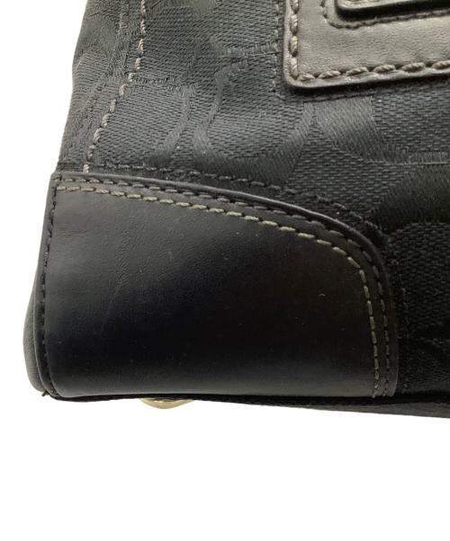 COACH（コーチ）COACH (コーチ) シグネチャーハンドバッグ ブラックの古着・服飾アイテム