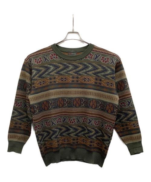 IUIIANO（ユリアーノ）IUIIANO (ユリアーノ) ヴィンテージセーター グリーン サイズ:Lの古着・服飾アイテム