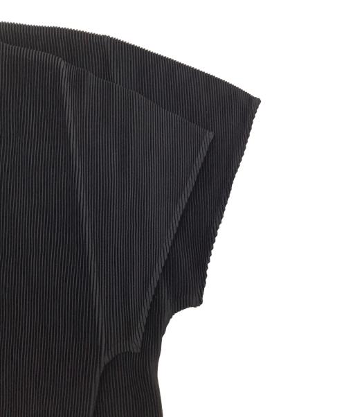 PLEATS PLEASE（プリーツプリーズ）PLEATS PLEASE (プリーツプリーズ) 半袖ブラウス ブラック サイズ:表記無しの古着・服飾アイテム