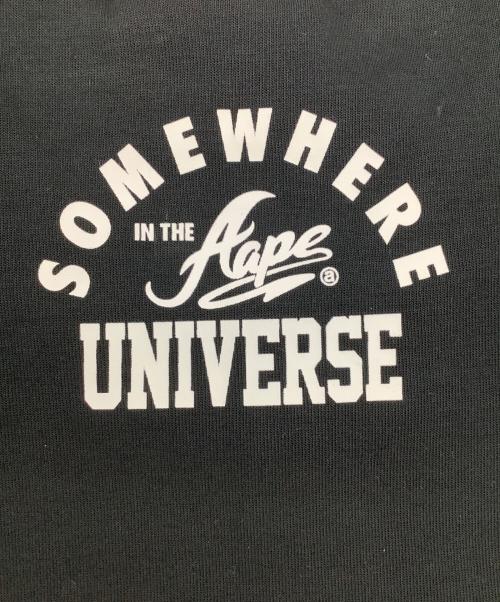 Aape BY A BATHING APE（エーエイプ バイ アベイシングエイプ）Aape BY A BATHING APE (エーエイプ バイ アベイシングエイプ) Moonface embroidered mesh-panelled T-shirt ブラック サイズ:XSの古着・服飾アイテム