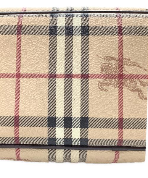 BURBERRY（バーバリー）BURBERRY (バーバリー) シャドーホースノバチェックトートバッグ ベージュの古着・服飾アイテム