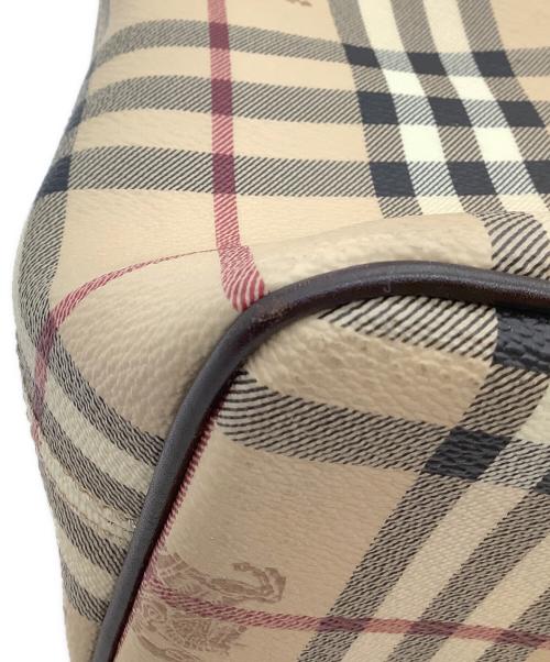 BURBERRY（バーバリー）BURBERRY (バーバリー) シャドーホースノバチェックトートバッグ ベージュの古着・服飾アイテム