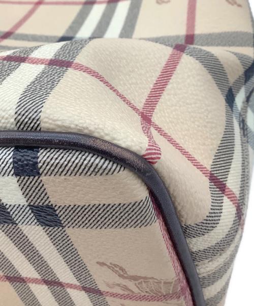 BURBERRY（バーバリー）BURBERRY (バーバリー) シャドーホースノバチェックトートバッグ ベージュの古着・服飾アイテム