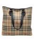 BURBERRY（バーバリー）の古着「シャドーホースノバチェックトートバッグ」｜ベージュ