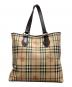 BURBERRY (バーバリー) シャドーホースノバチェックトートバッグ ベージュ：40000円