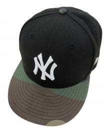 New Era（ニューエラ）の古着「9FIFTY NEW YORK YANKEES」｜ブラック×グリーン