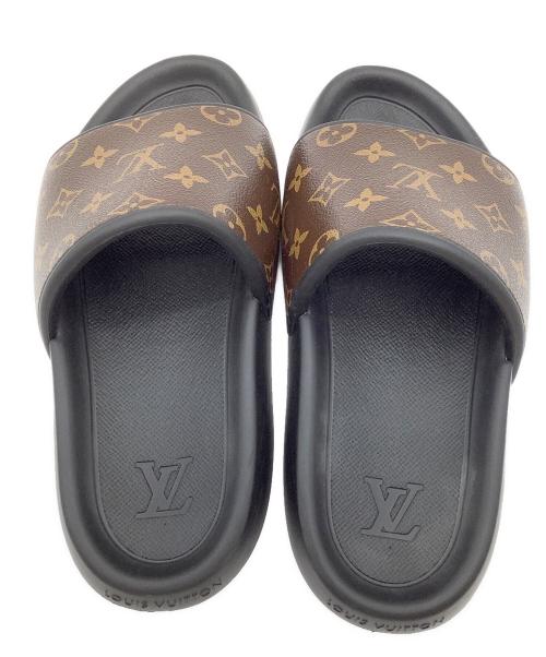 LOUIS VUITTON（ルイ ヴィトン）LOUIS VUITTON (ルイ ヴィトン) ウォーターフロントミュール ブラック サイズ:8の古着・服飾アイテム