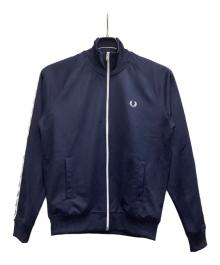 FRED PERRY（フレッドペリー）の古着「テープドトラックジャケット」｜ネイビー