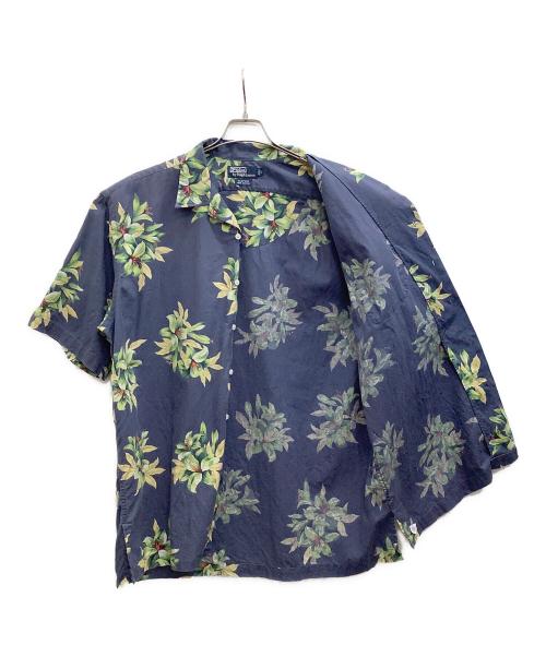 POLO RALPH LAUREN（ポロ・ラルフローレン）POLO RALPH LAUREN (ポロ・ラルフローレン) アロハシャツ ネイビー サイズ:Lの古着・服飾アイテム