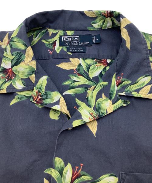 POLO RALPH LAUREN（ポロ・ラルフローレン）POLO RALPH LAUREN (ポロ・ラルフローレン) アロハシャツ ネイビー サイズ:Lの古着・服飾アイテム