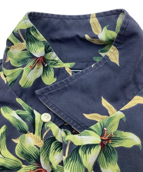 POLO RALPH LAUREN（ポロ・ラルフローレン）POLO RALPH LAUREN (ポロ・ラルフローレン) アロハシャツ ネイビー サイズ:Lの古着・服飾アイテム