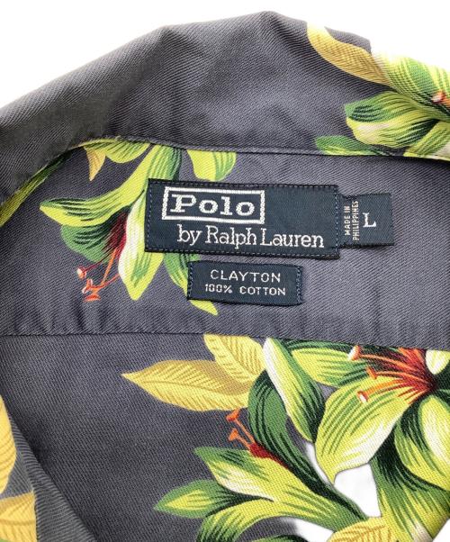 POLO RALPH LAUREN（ポロ・ラルフローレン）POLO RALPH LAUREN (ポロ・ラルフローレン) アロハシャツ ネイビー サイズ:Lの古着・服飾アイテム