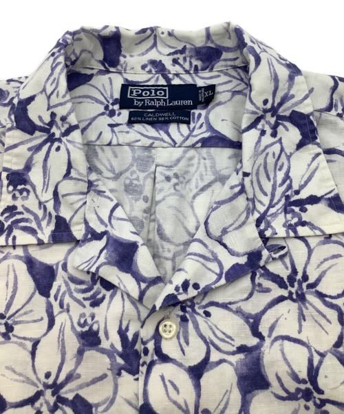 POLO RALPH LAUREN（ポロ・ラルフローレン）POLO RALPH LAUREN (ポロ・ラルフローレン) コットンリネンシャツ ホワイト サイズ:XLの古着・服飾アイテム