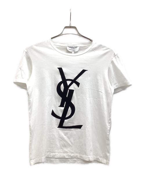 Yves Saint Laurent（イヴサンローラン）Yves Saint Laurent (イヴサンローラン) 半袖カットソー ホワイト サイズ:Mの古着・服飾アイテム