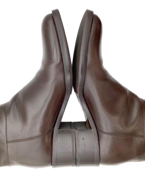SARTORE（サルトル）SARTORE (サルトル) バックジップクロスベルトロングブーツ ブラウン サイズ:37 1/2の古着・服飾アイテム