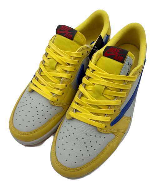 NIKE×TRAVIS SCOTT（ナイキ×トラヴィススコット）NIKE×Travis Scott (ナイキ×トラヴィススコット) Women’s Air Jordan 1 Retro LOW OG ”Canary” イエロー サイズ:US9の古着・服飾アイテム