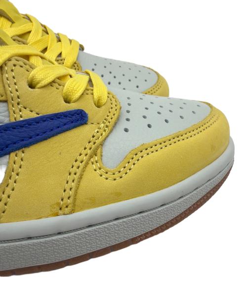 NIKE×TRAVIS SCOTT（ナイキ×トラヴィススコット）NIKE×Travis Scott (ナイキ×トラヴィススコット) Women’s Air Jordan 1 Retro LOW OG ”Canary” イエロー サイズ:US9の古着・服飾アイテム