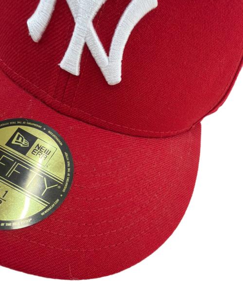 New Era（ニューエラ）New Era (ニューエラ) 59FIFTY NY YANKEES レッド サイズ:SIZE 7 1/8(56.8cm)の古着・服飾アイテム