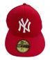 New Era (ニューエラ) 59FIFTY NY YANKEES レッド サイズ:SIZE 7 1/8(56.8cm)：4000円