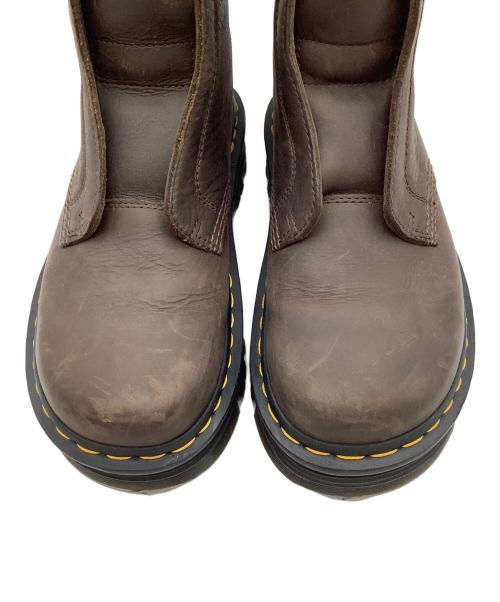 Dr.Martens（ドクターマーチン）Dr.Martens (ドクターマーチン) ZEBZAG レースレス ブーツ ブラウン サイズ:8の古着・服飾アイテム