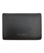 Saint Laurent Parisサンローランパリ）の古着「レザー 名刺入れ」｜グレー