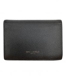 Saint Laurent Paris（サンローランパリ）の古着「レザー 名刺入れ」｜グレー