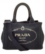 PRADAプラダ）の古着「キャンバストートバッグ」｜ブラック