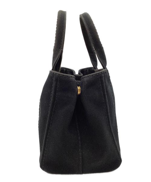 PRADA（プラダ）PRADA (プラダ) キャンバストートバッグ ブラックの古着・服飾アイテム