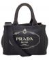 PRADA（プラダ）の古着「キャンバストートバッグ」｜ブラック