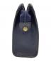 中古・古着 Christian Dior (クリスチャン ディオール) トロッター柄 オーバル金具 クラッチバッグ ネイビー：10000円