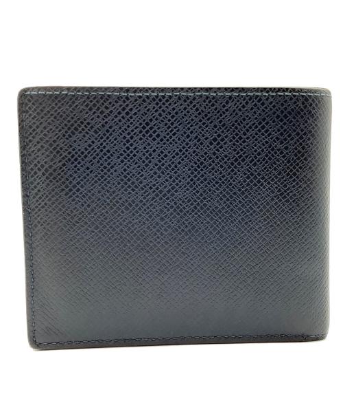 LOUIS VUITTON（ルイ ヴィトン）LOUIS VUITTON (ルイ ヴィトン) ポルト・フォイユ・マルコ　タイガ　2つ折り財布 ネイビーの古着・服飾アイテム