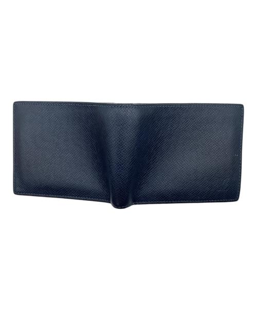 LOUIS VUITTON（ルイ ヴィトン）LOUIS VUITTON (ルイ ヴィトン) ポルト・フォイユ・マルコ　タイガ　2つ折り財布 ネイビーの古着・服飾アイテム