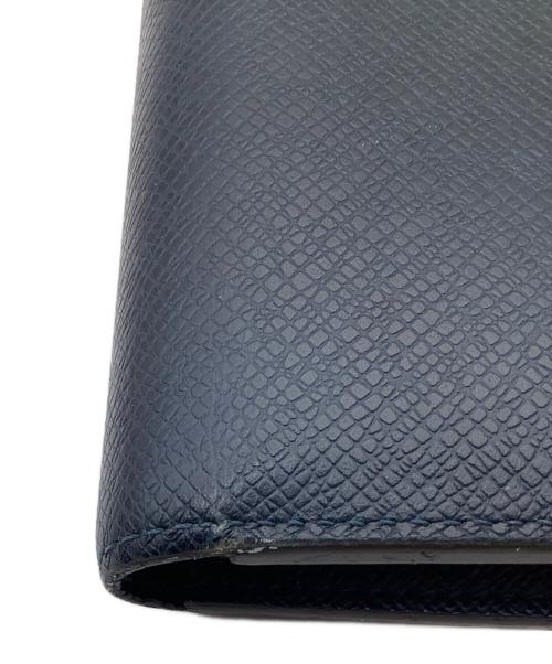 LOUIS VUITTON（ルイ ヴィトン）LOUIS VUITTON (ルイ ヴィトン) ポルト・フォイユ・マルコ　タイガ　2つ折り財布 ネイビーの古着・服飾アイテム