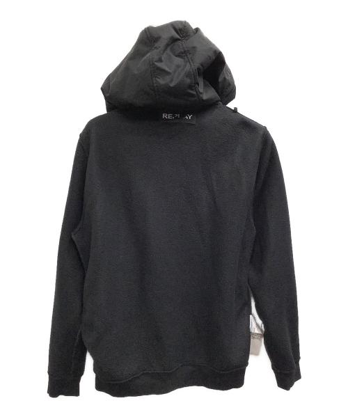 REPLAY（リプレイ）REPLAY (リプレイ) ハーフジップパーカー ブラック サイズ:XLの古着・服飾アイテム