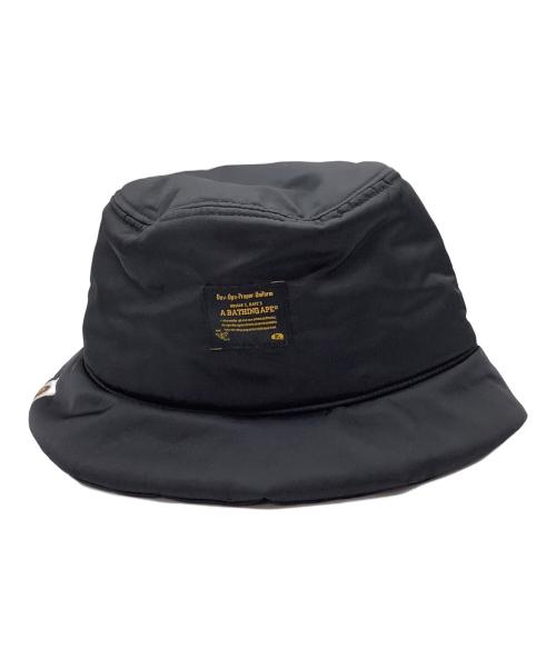 A BATHING APE（アベイシングエイプ）A BATHING APE (アベイシングエイプ) バケットハット ブラック サイズ:Ｌの古着・服飾アイテム