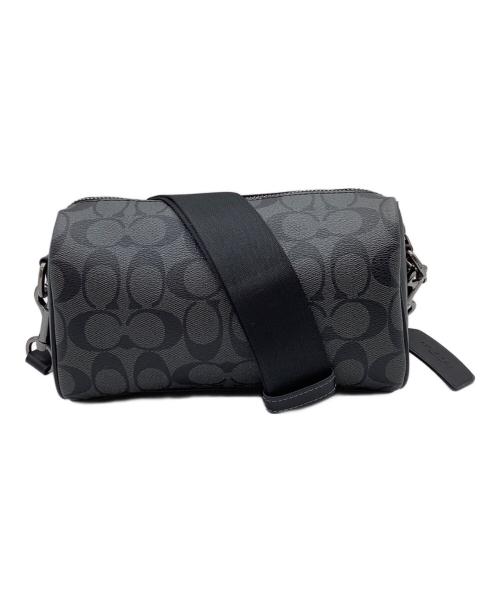COACH（コーチ）COACH (コーチ) アクセル クロスボディ　シグネチャー キャンバス バッグ ブラックの古着・服飾アイテム