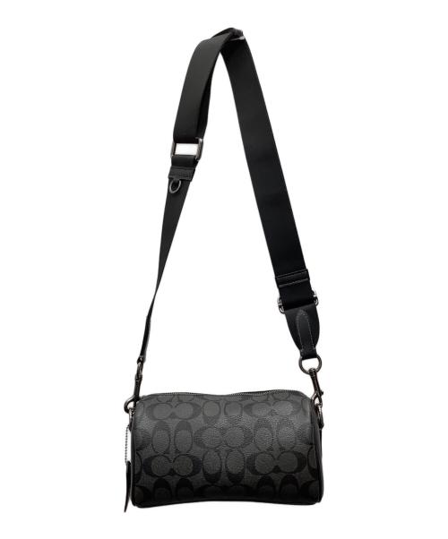 COACH（コーチ）COACH (コーチ) アクセル クロスボディ　シグネチャー キャンバス バッグ ブラックの古着・服飾アイテム