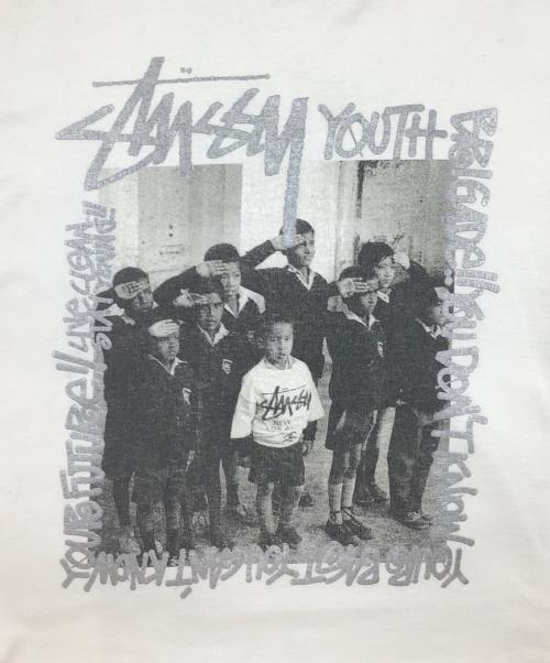 stussy（ステューシー）stussy (ステューシー) STUSSY TRIBE EXCLUSIVE TEE ホワイト サイズ:Lの古着・服飾アイテム