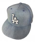 New Eraニューエラ）の古着「59FIFTY LOS ANGELES DODGERS DENIM」｜ブルー
