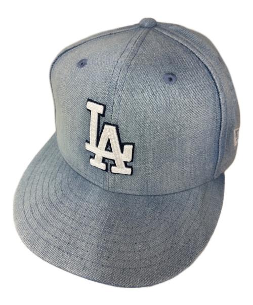 New Era（ニューエラ）New Era (ニューエラ) 59FIFTY LOS ANGELES DODGERS DENIM ブルー サイズ:SIZE 7(55.8cm)の古着・服飾アイテム