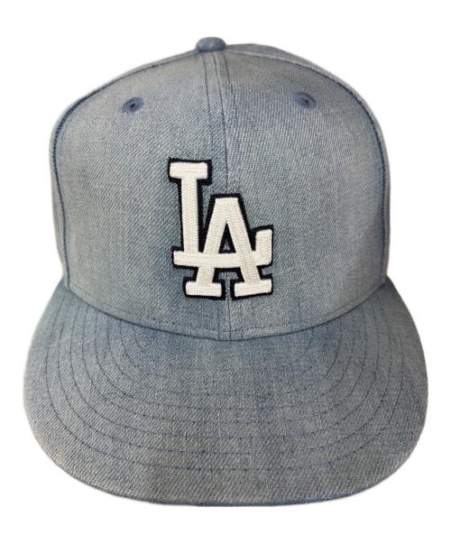 New Era（ニューエラ）New Era (ニューエラ) 59FIFTY LOS ANGELES DODGERS DENIM ブルー サイズ:SIZE 7(55.8cm)の古着・服飾アイテム