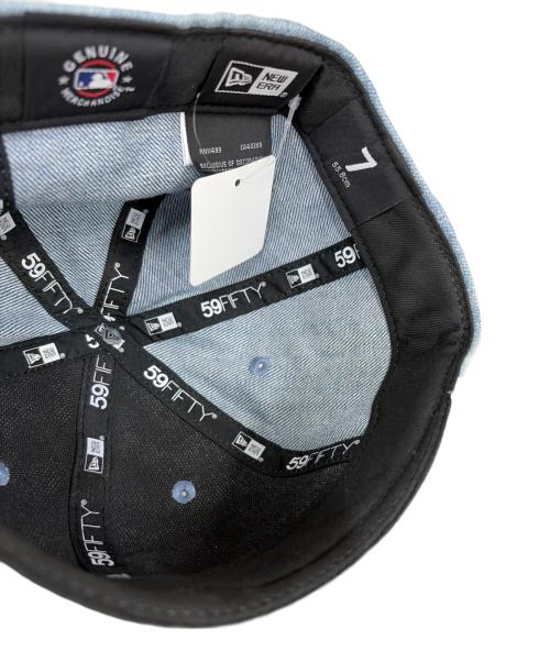 New Era（ニューエラ）New Era (ニューエラ) 59FIFTY LOS ANGELES DODGERS DENIM ブルー サイズ:SIZE 7(55.8cm)の古着・服飾アイテム
