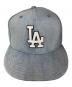 New Era (ニューエラ) 59FIFTY LOS ANGELES DODGERS DENIM ブルー サイズ:SIZE 7(55.8cm)：4000円