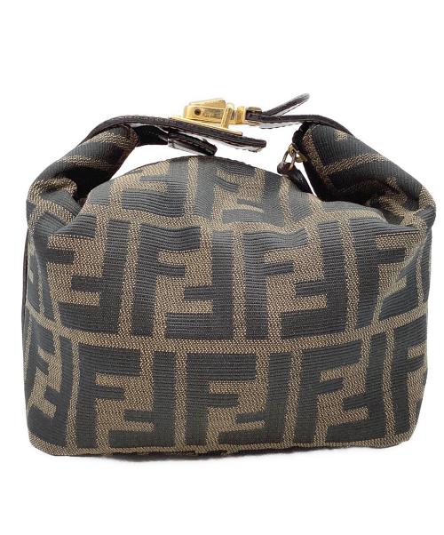 FENDI（フェンディ）FENDI (フェンディ) ズッカ柄　バニティバッグ ブラウンの古着・服飾アイテム