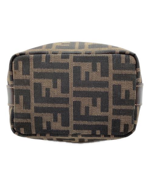 FENDI（フェンディ）FENDI (フェンディ) ズッカ柄　バニティバッグ ブラウンの古着・服飾アイテム
