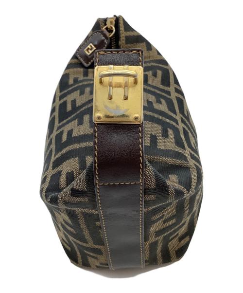 FENDI（フェンディ）FENDI (フェンディ) ズッカ柄　バニティバッグ ブラウンの古着・服飾アイテム