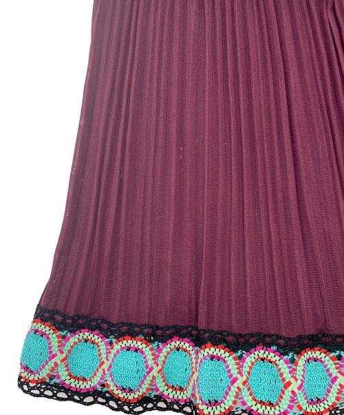 PLEATS PLEASE（プリーツプリーズ）PLEATS PLEASE (プリーツプリーズ) フレアロングスカート パープル サイズ:3の古着・服飾アイテム