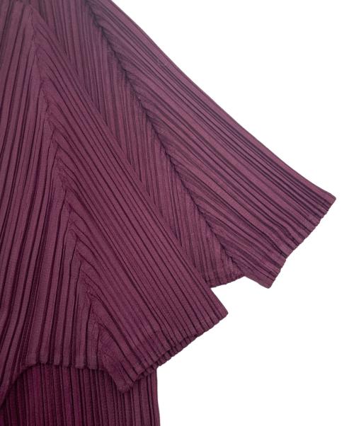 PLEATS PLEASE（プリーツプリーズ）PLEATS PLEASE (プリーツプリーズ) プリーツカットソー パープル サイズ:3の古着・服飾アイテム