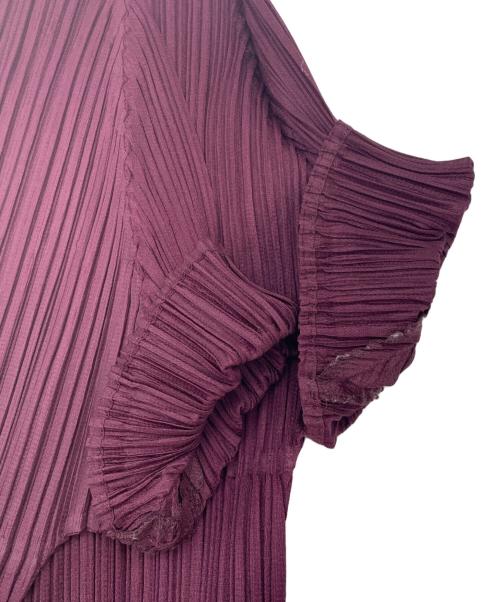 PLEATS PLEASE（プリーツプリーズ）PLEATS PLEASE (プリーツプリーズ) プリーツカットソー パープル サイズ:3の古着・服飾アイテム